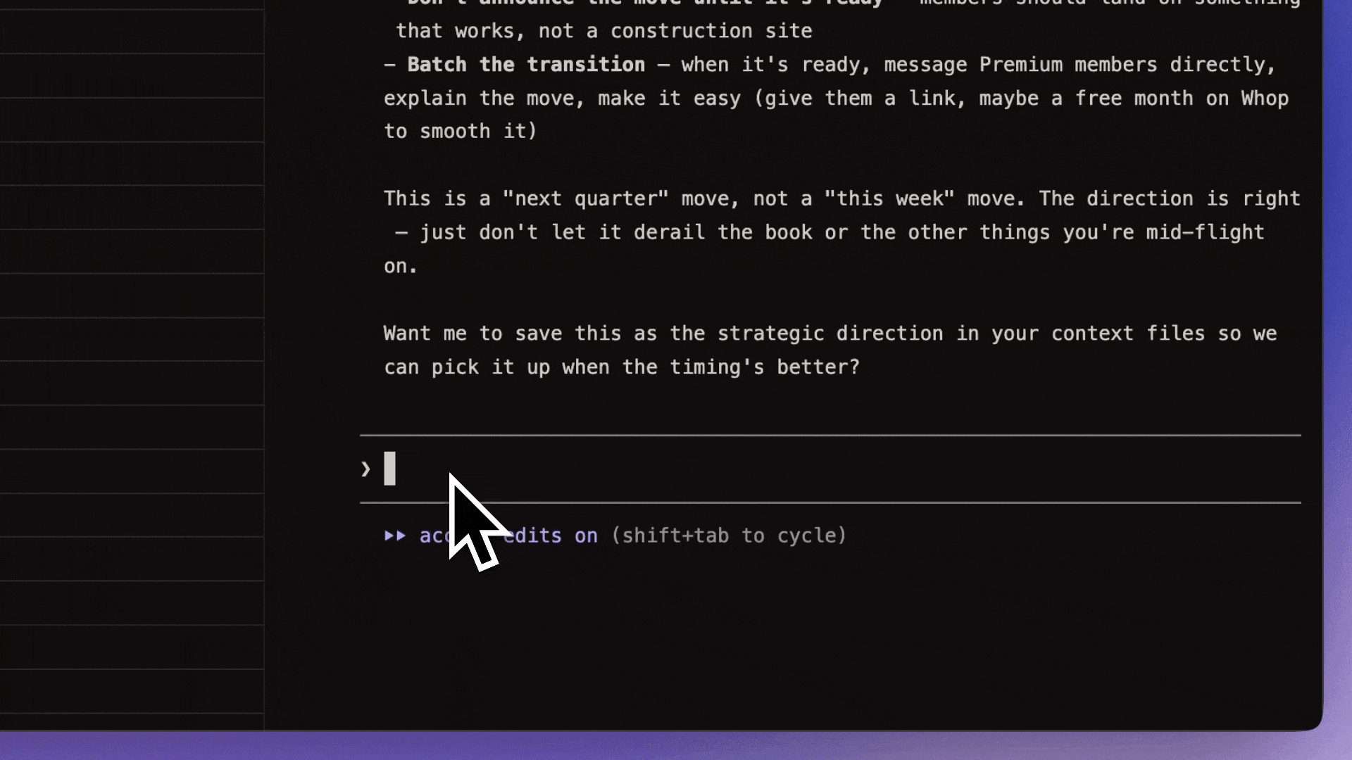Demo of the /close skill in action