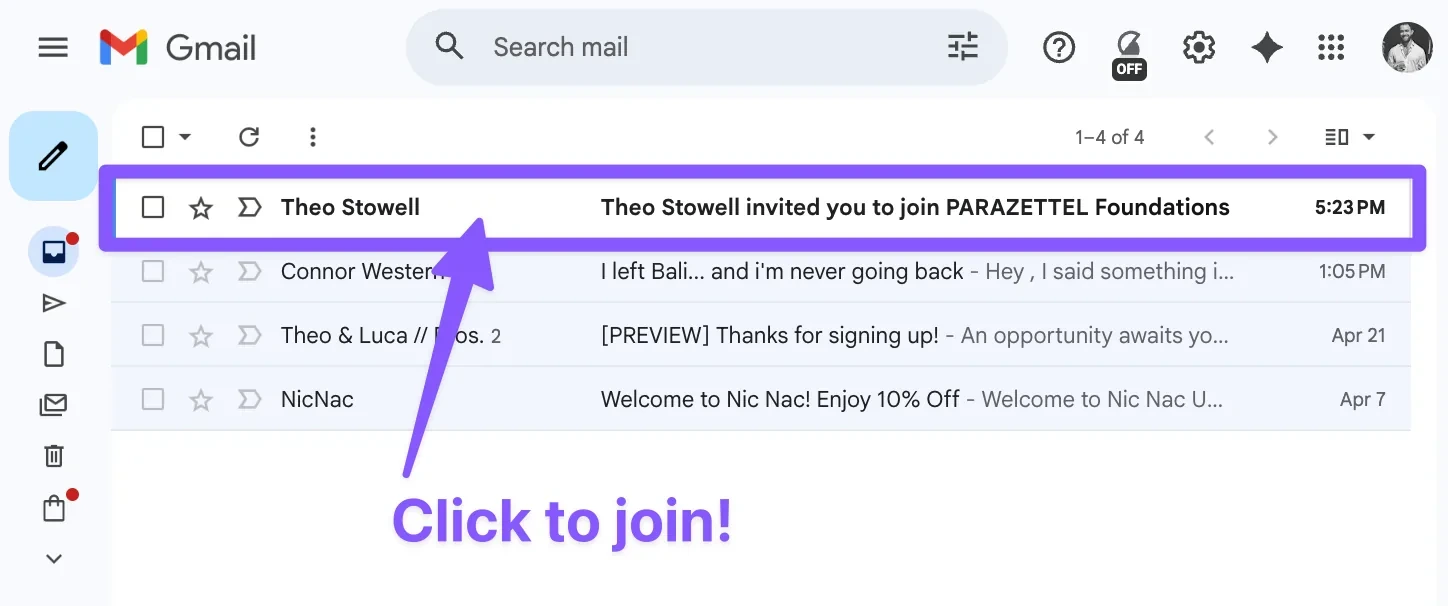 Theo Stowell invited you to join PARAZETTEL Foundations - click to join!