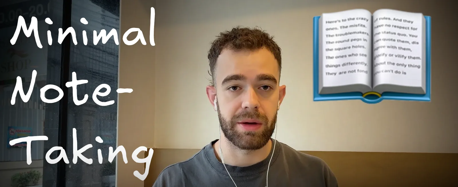 Minimal Note-Taking book